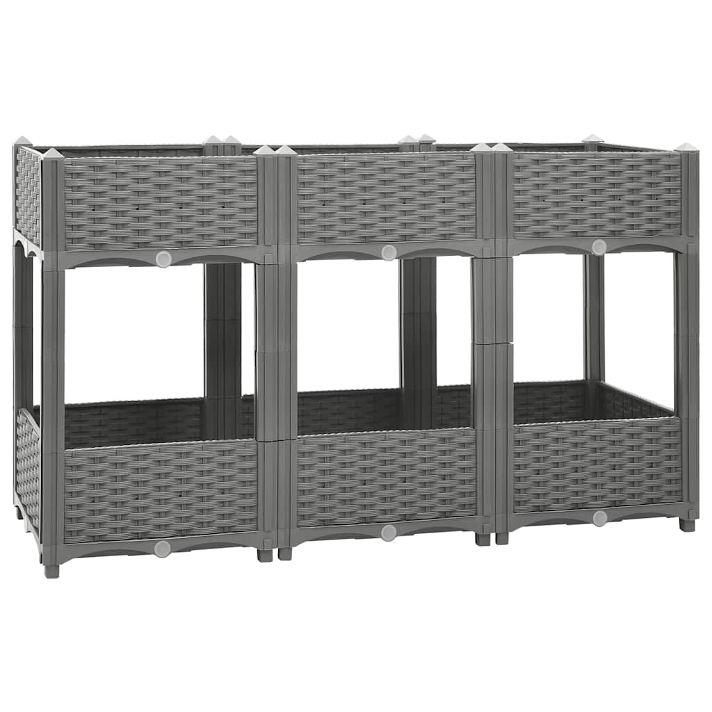 Plantenbak verhoogd 120x40x71 cm polypropeen is nu te koop bij PeponiXL, paradijselijk wonen!
