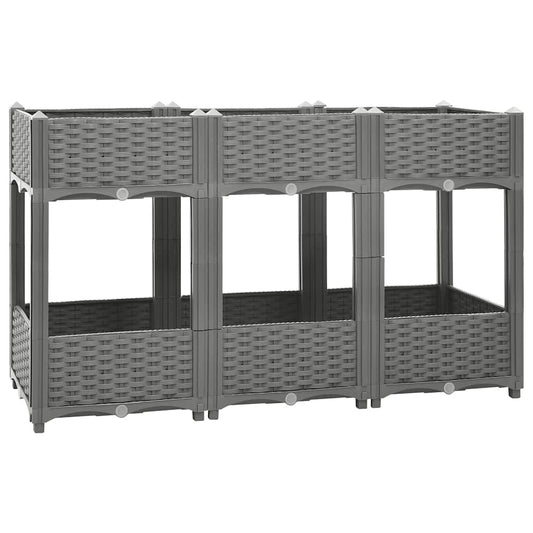 Plantenbak verhoogd 120x40x71 cm polypropeen is nu te koop bij PeponiXL, paradijselijk wonen!