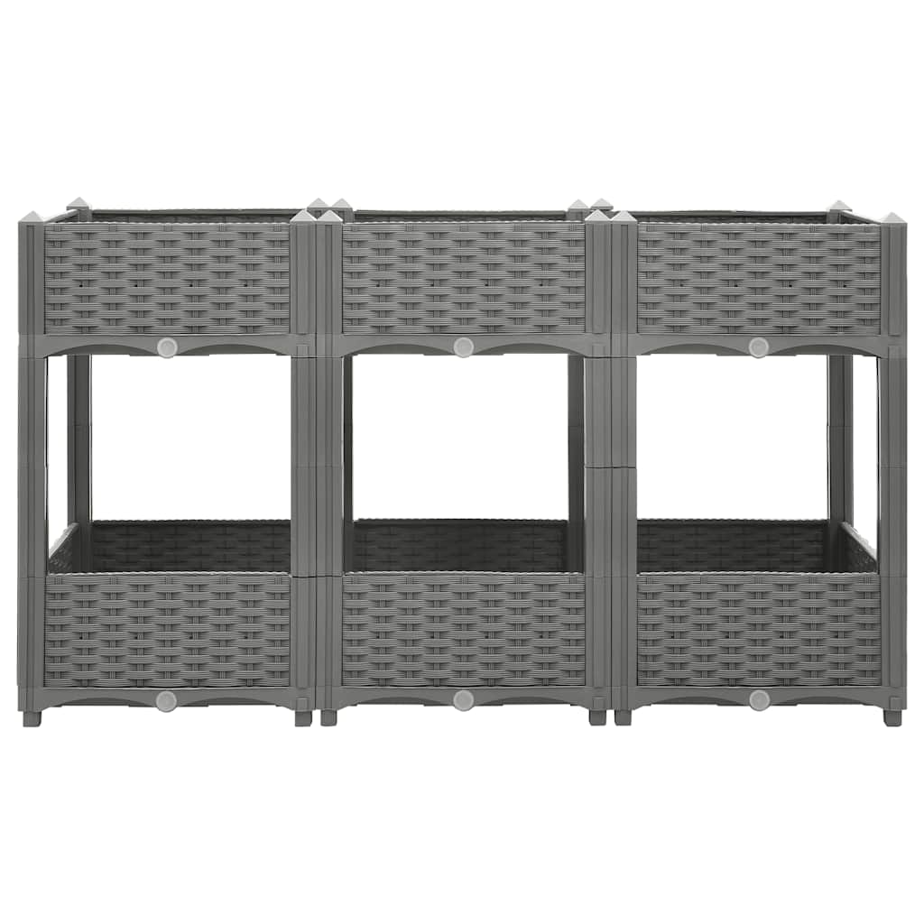 Plantenbak verhoogd 120x40x71 cm polypropeen is nu te koop bij PeponiXL, paradijselijk wonen!