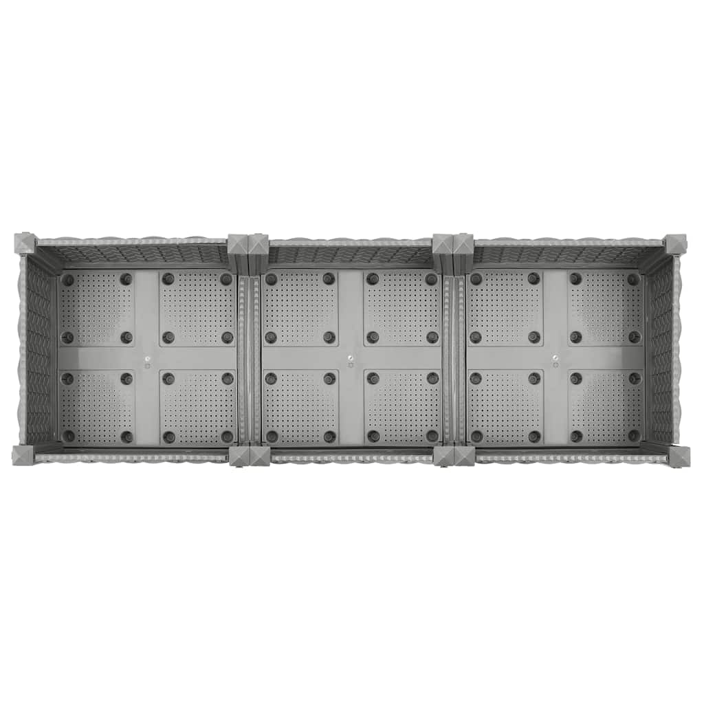 Plantenbak verhoogd 120x40x71 cm polypropeen is nu te koop bij PeponiXL, paradijselijk wonen!