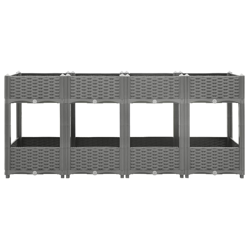 Plantenbak verhoogd 160x40x71 cm polypropeen is nu te koop bij PeponiXL, paradijselijk wonen!