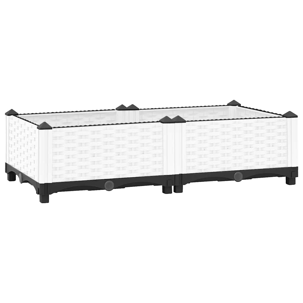 Plantenbak verhoogd 80x40x23 cm polypropeen is nu te koop bij PeponiXL, paradijselijk wonen!