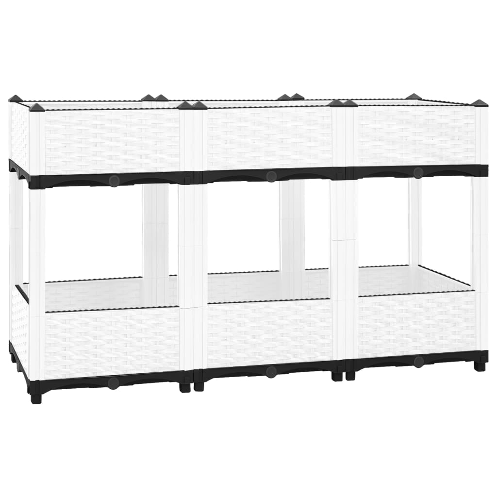 Plantenbak verhoogd 120x40x71 cm polypropeen is nu te koop bij PeponiXL, paradijselijk wonen!