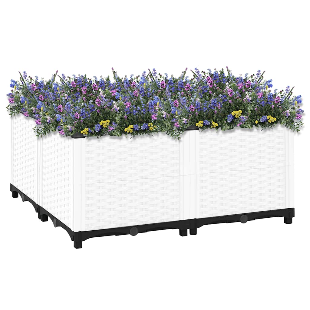 Plantenbak verhoogd 80x80x38 cm polypropyleen is nu te koop bij PeponiXL, paradijselijk wonen!