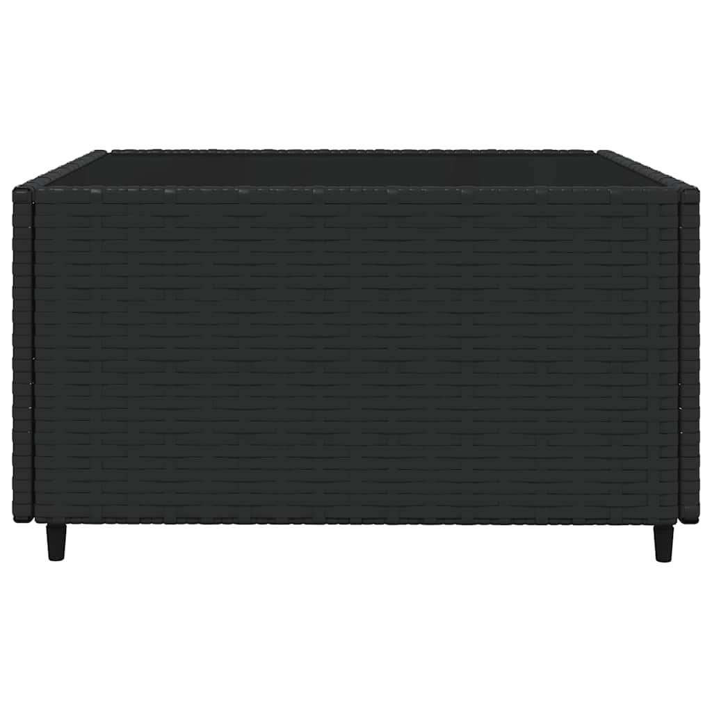 3-delige Loungeset met kussens poly rattan zwart is nu te koop bij PeponiXL, paradijselijk wonen!