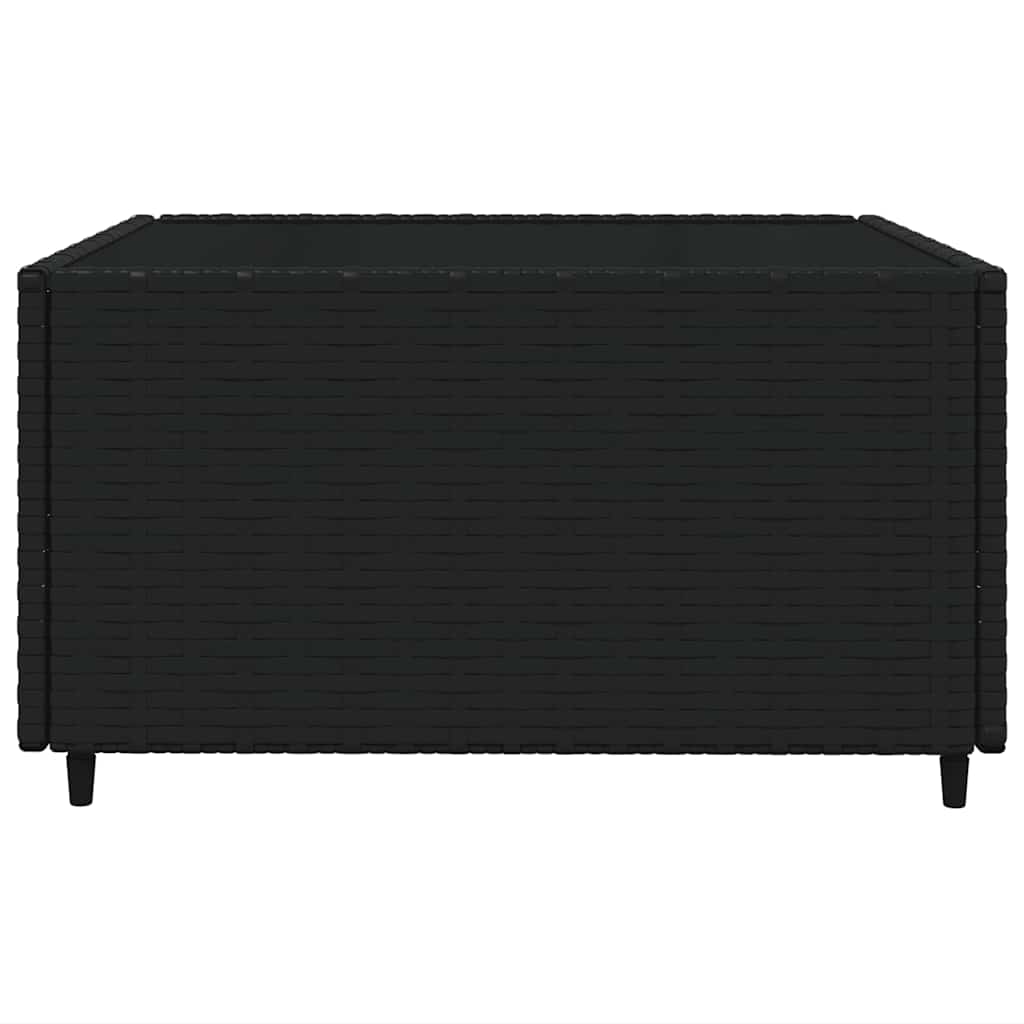 4-delige Loungeset met kussens poly rattan zwart is nu te koop bij PeponiXL, paradijselijk wonen!