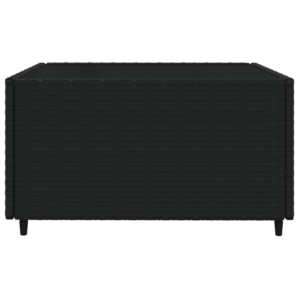 4-delige Loungeset met kussens poly rattan zwart is nu te koop bij PeponiXL, paradijselijk wonen!