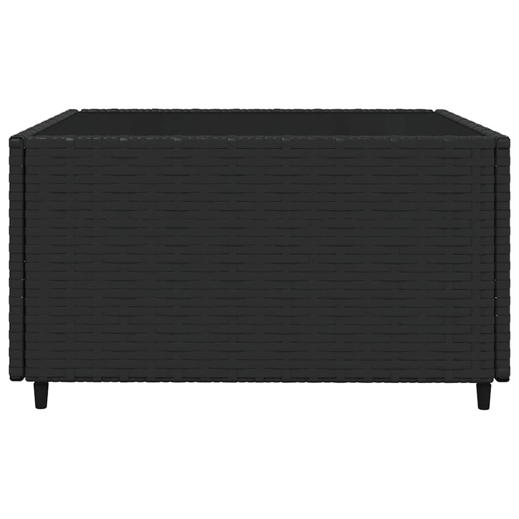 3-delige Loungeset met kussens poly rattan zwart is nu te koop bij PeponiXL, paradijselijk wonen!
