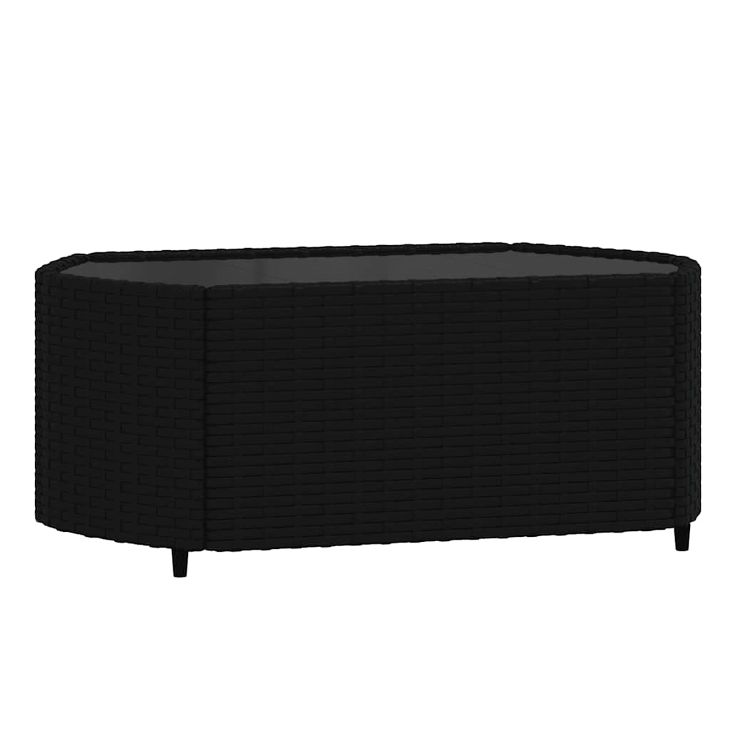 3-delige Loungeset met kussens poly rattan zwart is nu te koop bij PeponiXL, paradijselijk wonen!