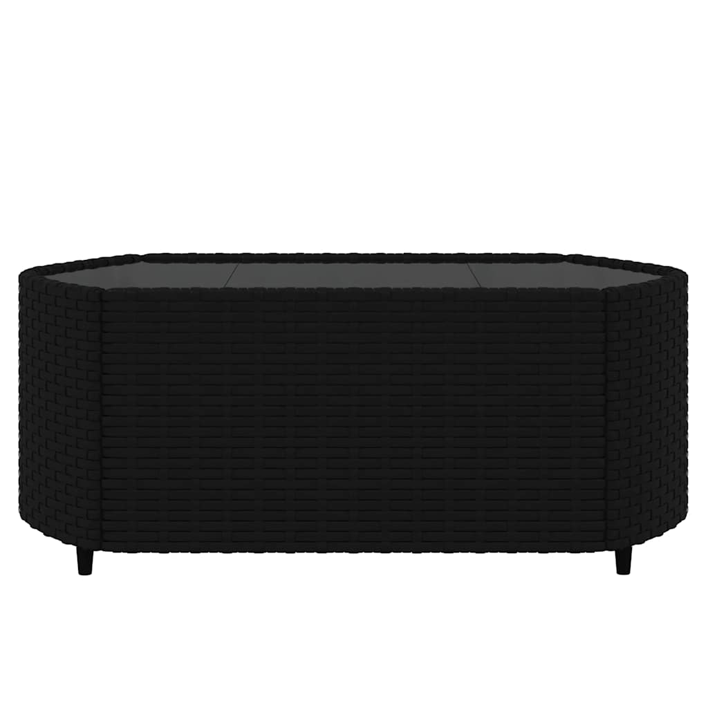 3-delige Loungeset met kussens poly rattan zwart is nu te koop bij PeponiXL, paradijselijk wonen!