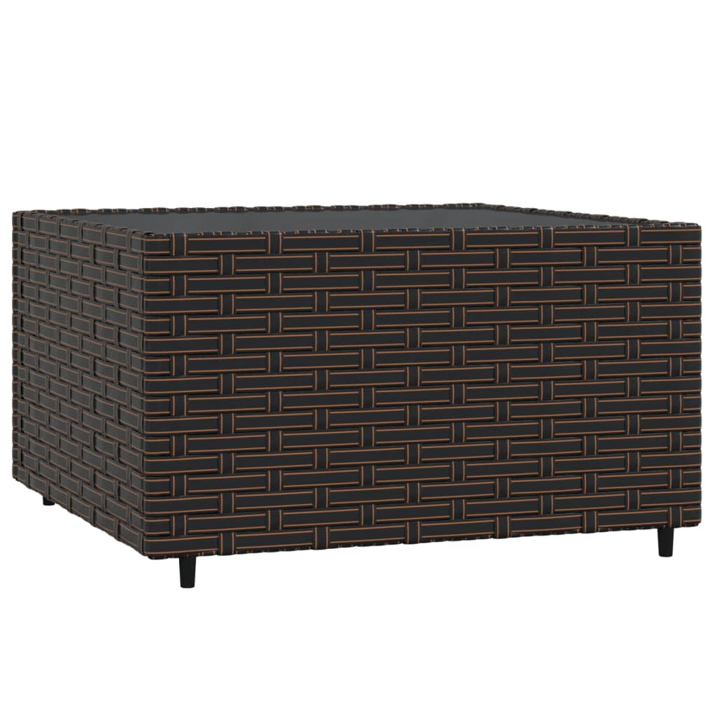 3-delige Loungeset met kussens poly rattan bruin is nu te koop bij PeponiXL, paradijselijk wonen!