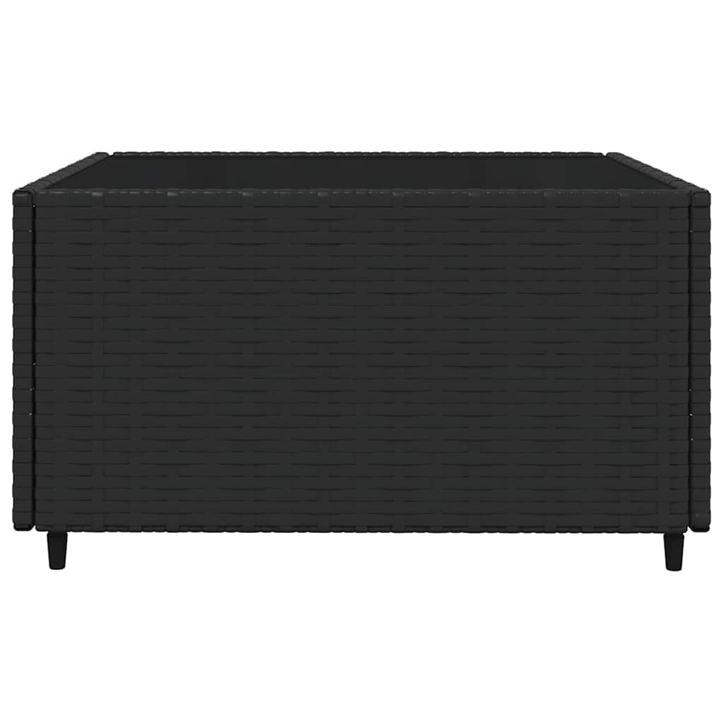 3-delige Loungeset met kussens poly rattan zwart is nu te koop bij PeponiXL, paradijselijk wonen!