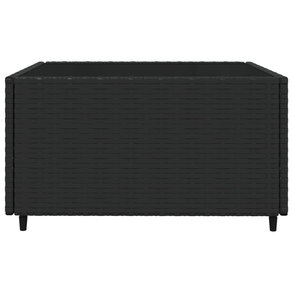 3-delige Loungeset met kussens poly rattan zwart is nu te koop bij PeponiXL, paradijselijk wonen!