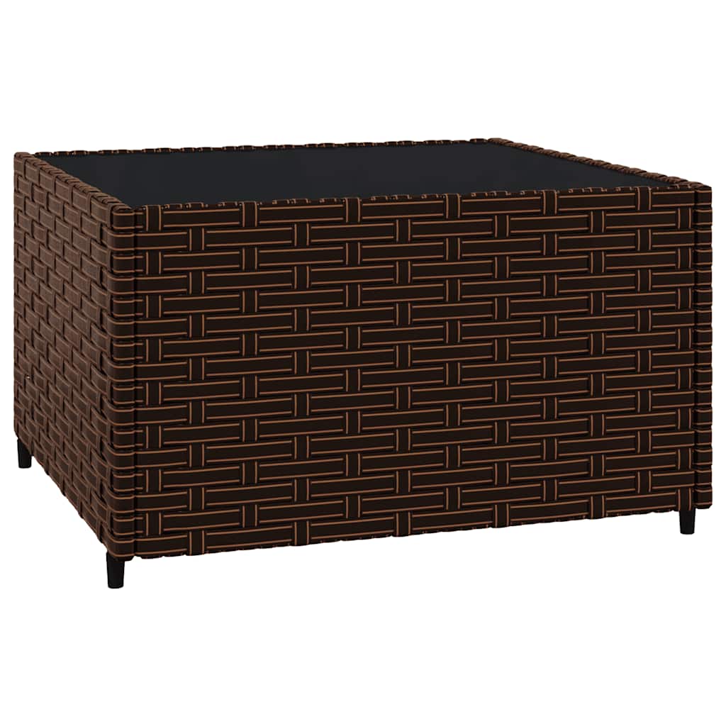 3-delige Loungeset met kussens poly rattan bruin is nu te koop bij PeponiXL, paradijselijk wonen!