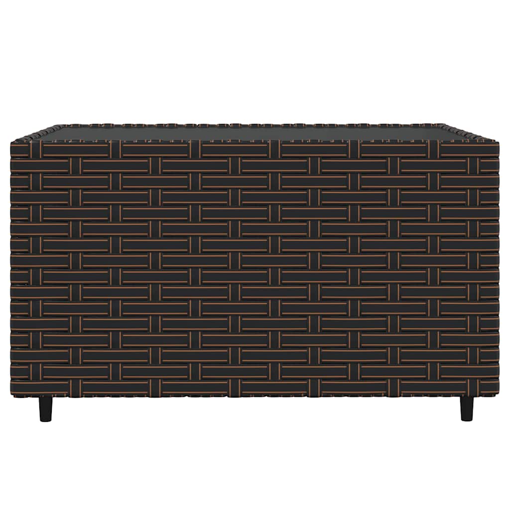 3-delige Loungeset met kussens poly rattan bruin is nu te koop bij PeponiXL, paradijselijk wonen!