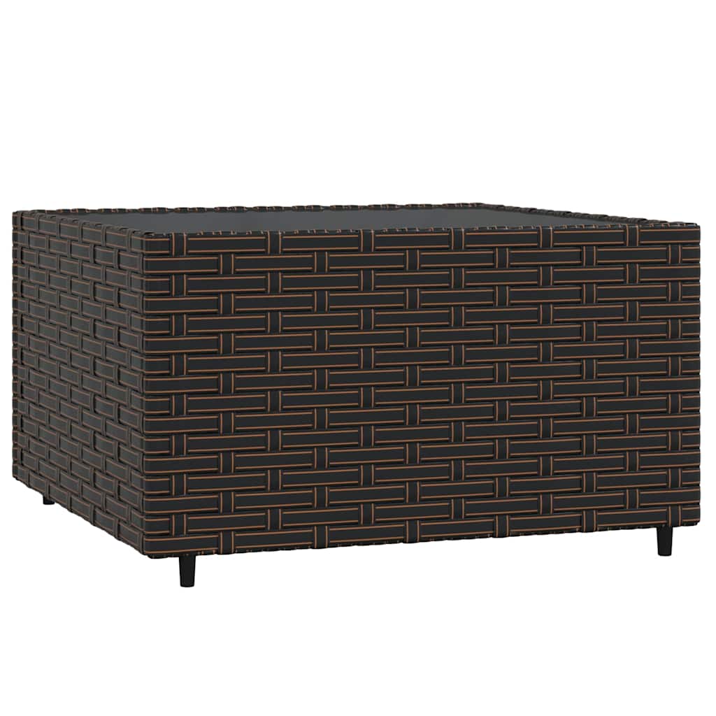 4-delige Loungeset met kussens poly rattan bruin is nu te koop bij PeponiXL, paradijselijk wonen!