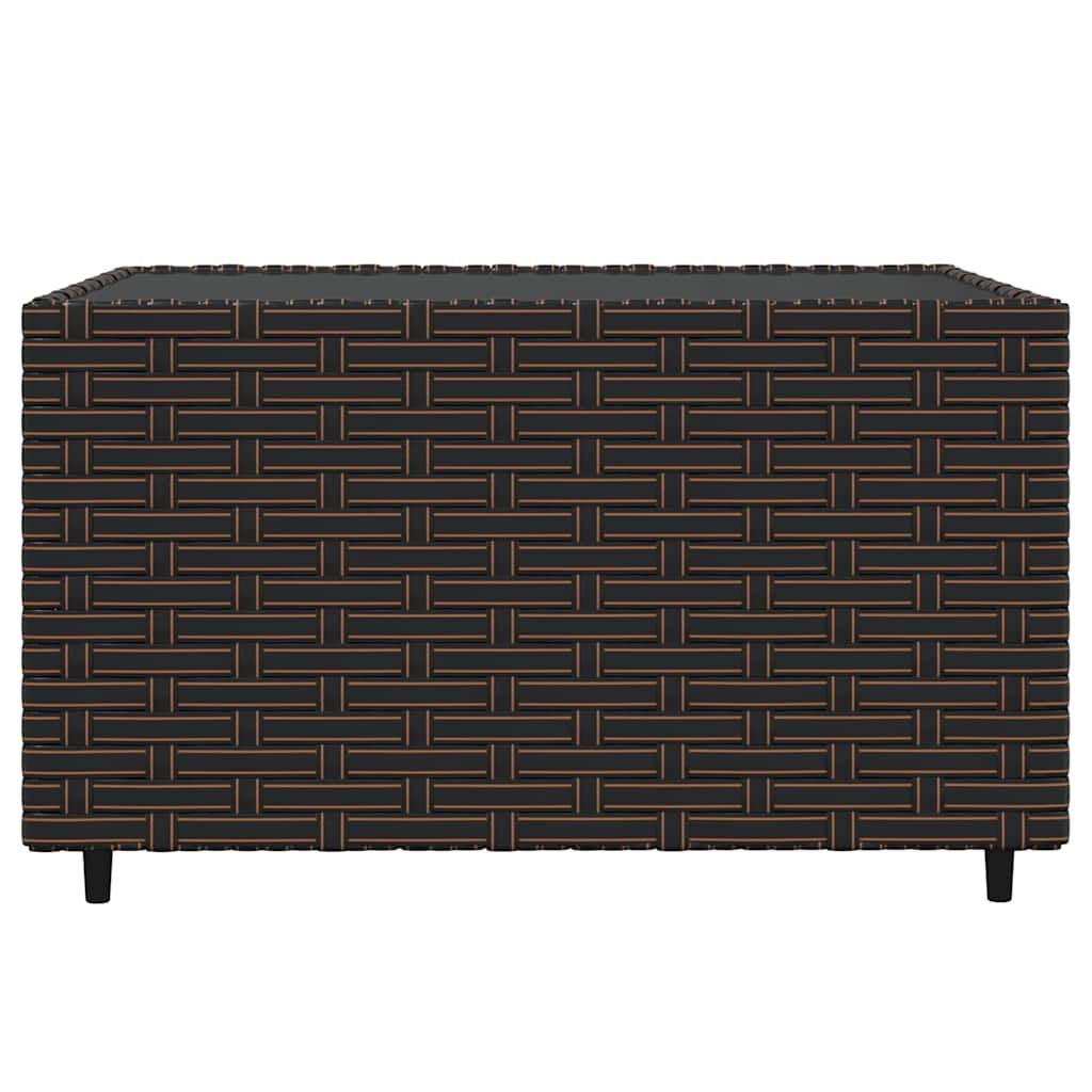 3-delige Loungeset met kussens poly rattan bruin is nu te koop bij PeponiXL, paradijselijk wonen!