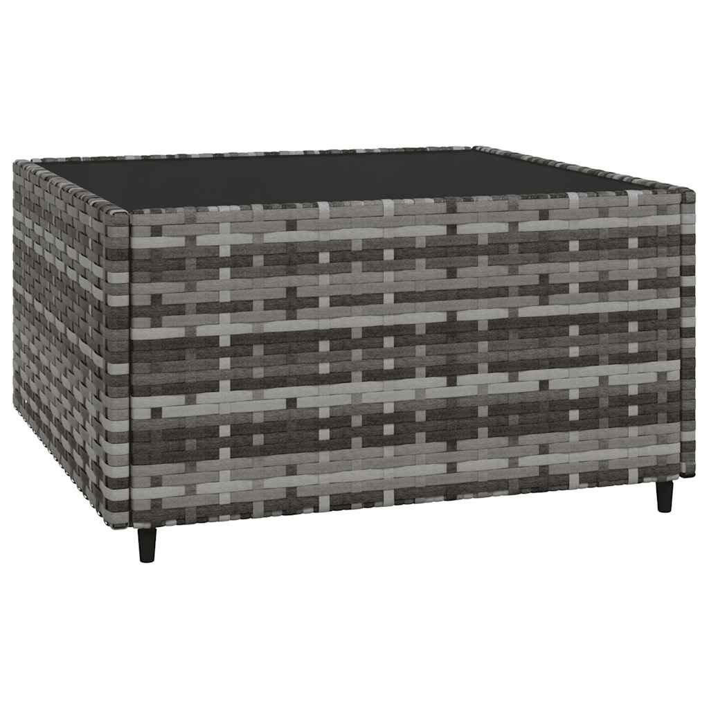 3-delige Loungeset met kussens poly rattan grijs is nu te koop bij PeponiXL, paradijselijk wonen!