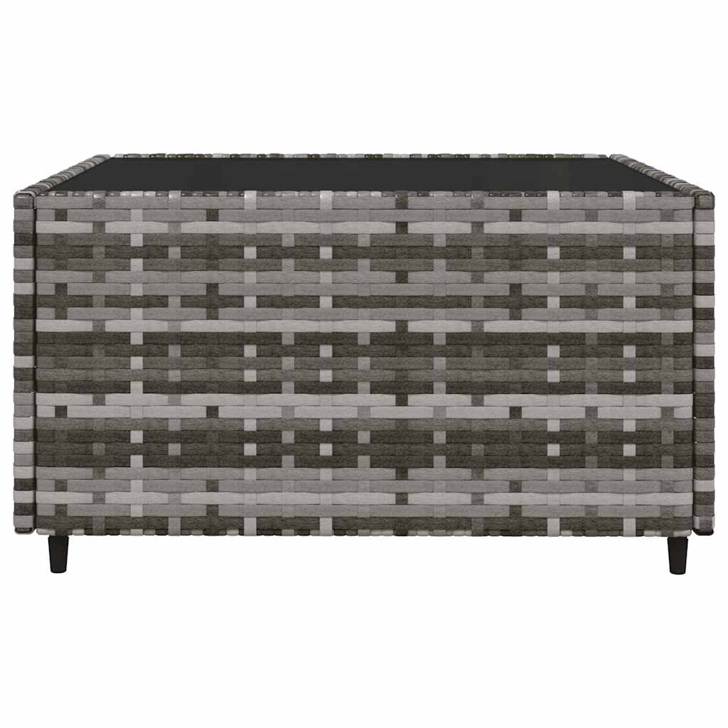 3-delige Loungeset met kussens poly rattan grijs is nu te koop bij PeponiXL, paradijselijk wonen!