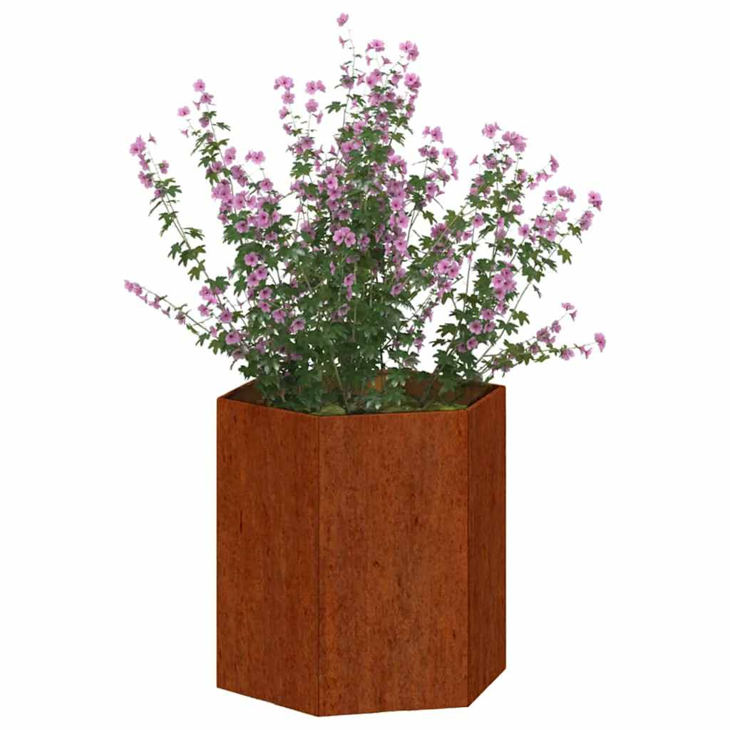 Plantenbak roestig 40x40x45 cm cortenstaal is nu te koop bij PeponiXL, paradijselijk wonen!