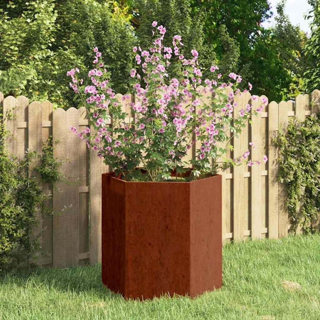 Plantenbak roestig 40x40x45 cm cortenstaal is nu te koop bij PeponiXL, paradijselijk wonen!