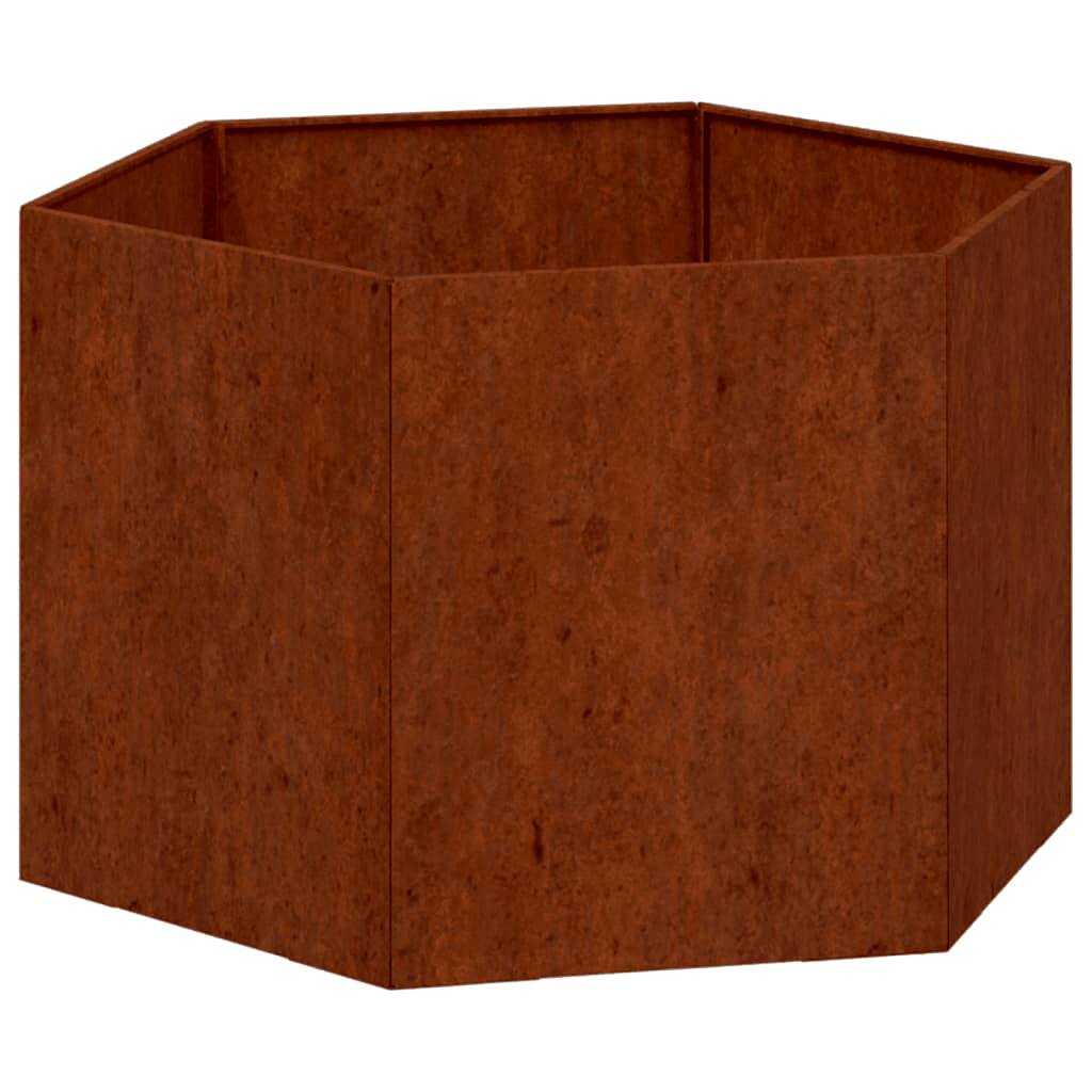 Plantenbak roestig 60x60x45 cm cortenstaal is nu te koop bij PeponiXL, paradijselijk wonen!
