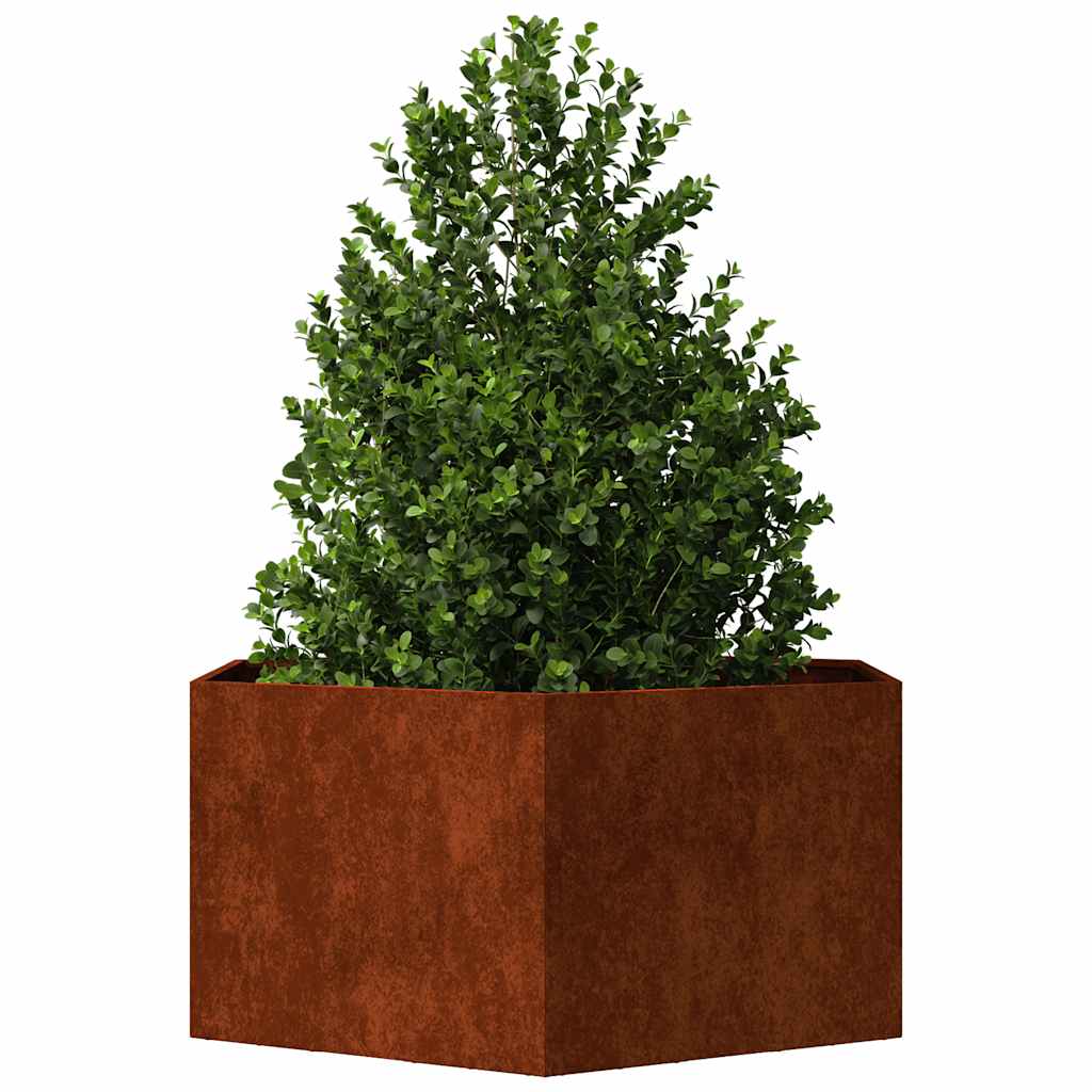 Plantenbak roestig 90x90x45 cm cortenstaal is nu te koop bij PeponiXL, paradijselijk wonen!
