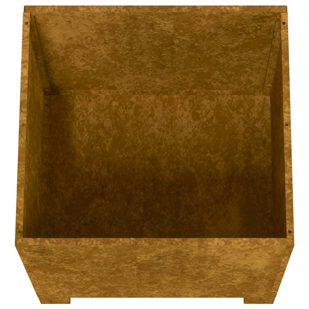 Plantenbak met poten roestig 30x30x30 cm cortenstaal is nu te koop bij PeponiXL, paradijselijk wonen!