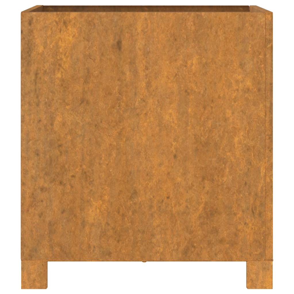 Plantenbak met poten roestig 40x40x40 cm cortenstaal is nu te koop bij PeponiXL, paradijselijk wonen!