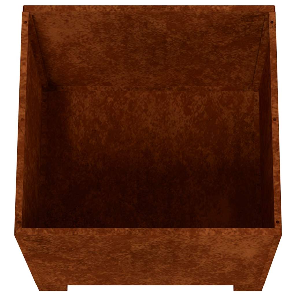 Plantenbak met poten roestig 40x40x40 cm cortenstaal is nu te koop bij PeponiXL, paradijselijk wonen!