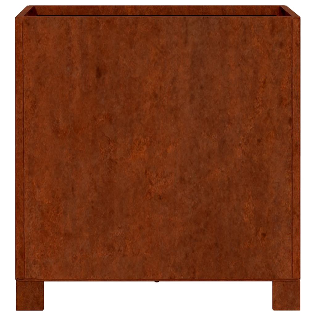 Plantenbakken met poten 2 st roestig 40x40x40 cm cortenstaal is nu te koop bij PeponiXL, paradijselijk wonen!