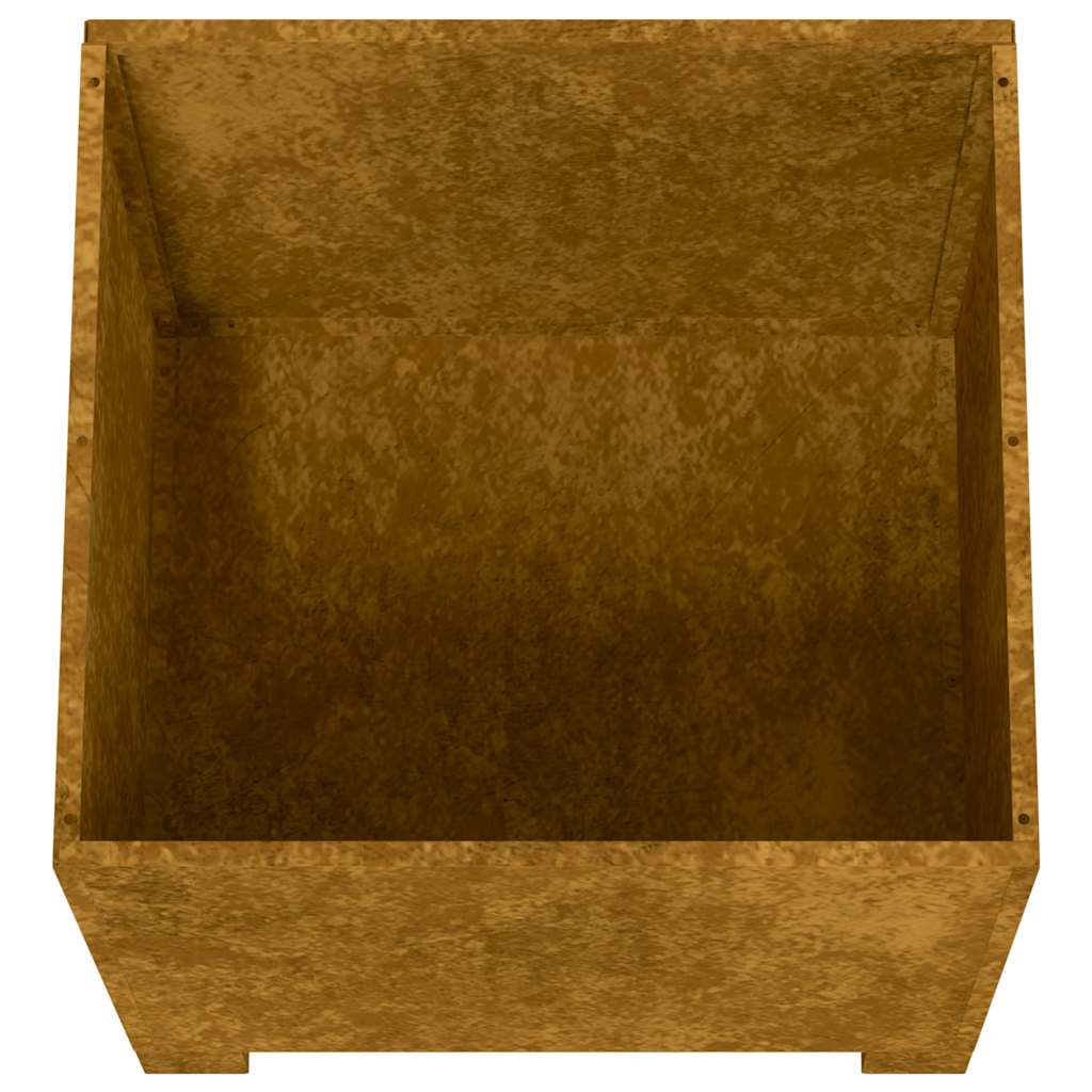 Plantenbakken met poten 2 st roestig 40x40x40 cm cortenstaal is nu te koop bij PeponiXL, paradijselijk wonen!
