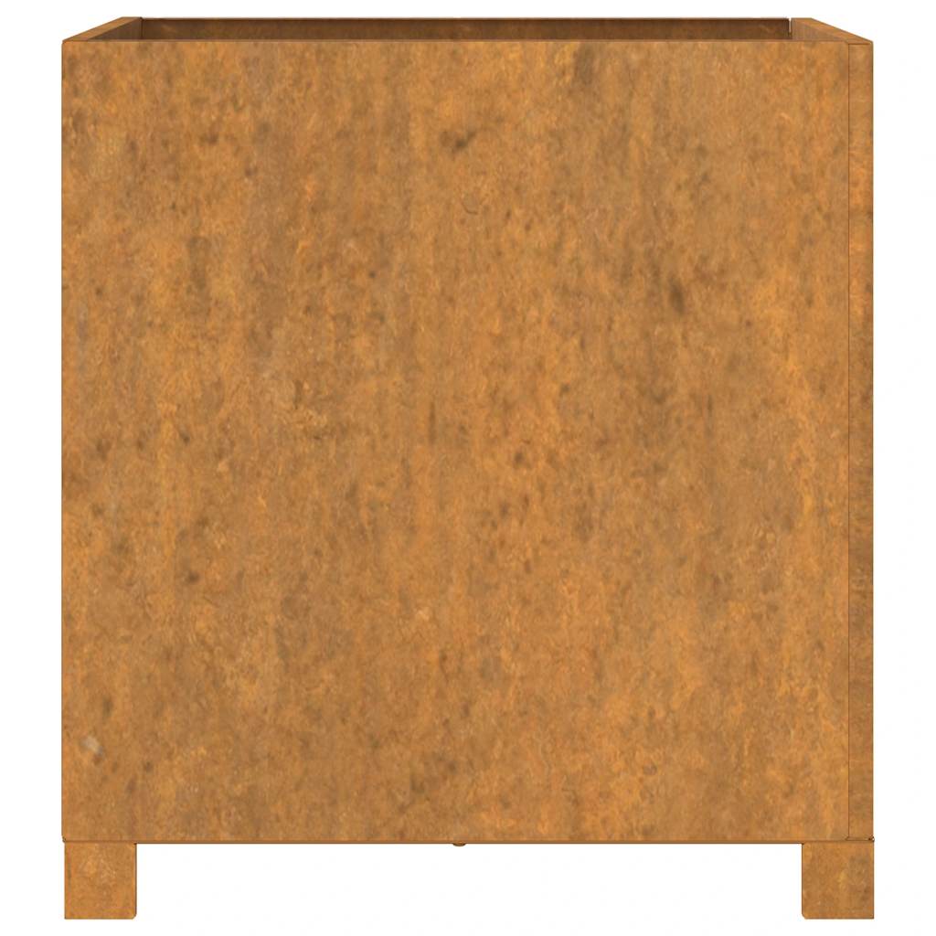 Plantenbak met poten roestig 50x50x50 cm cortenstaal is nu te koop bij PeponiXL, paradijselijk wonen!