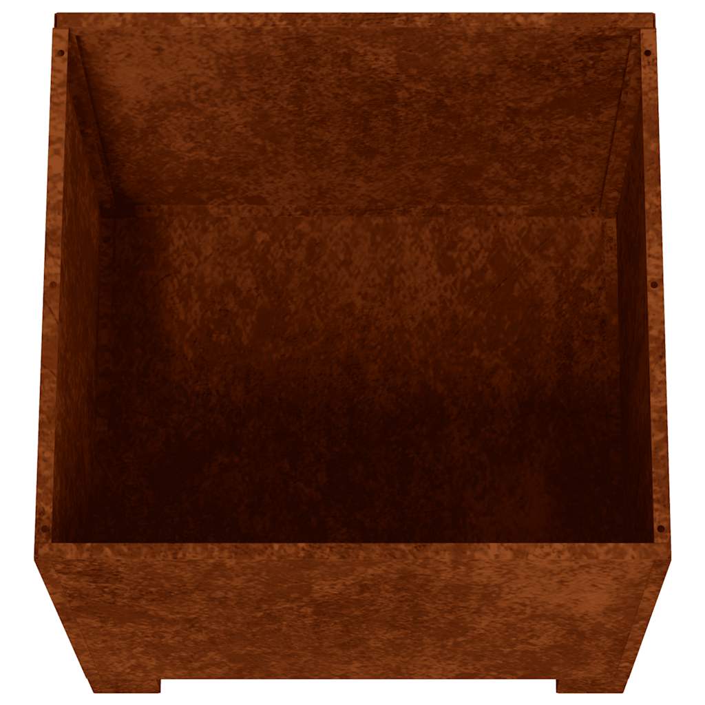 Plantenbak met poten roestig 50x50x50 cm cortenstaal is nu te koop bij PeponiXL, paradijselijk wonen!