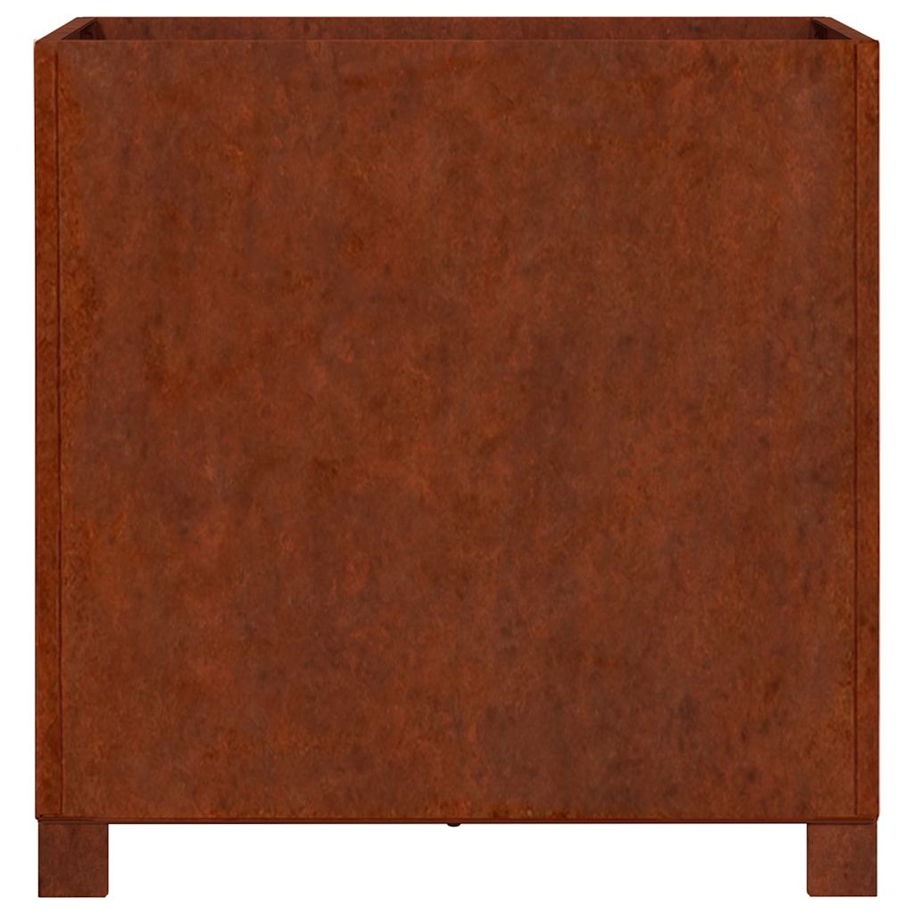 Plantenbakken met poten 2 st roestig 50x50x50 cm cortenstaal is nu te koop bij PeponiXL, paradijselijk wonen!