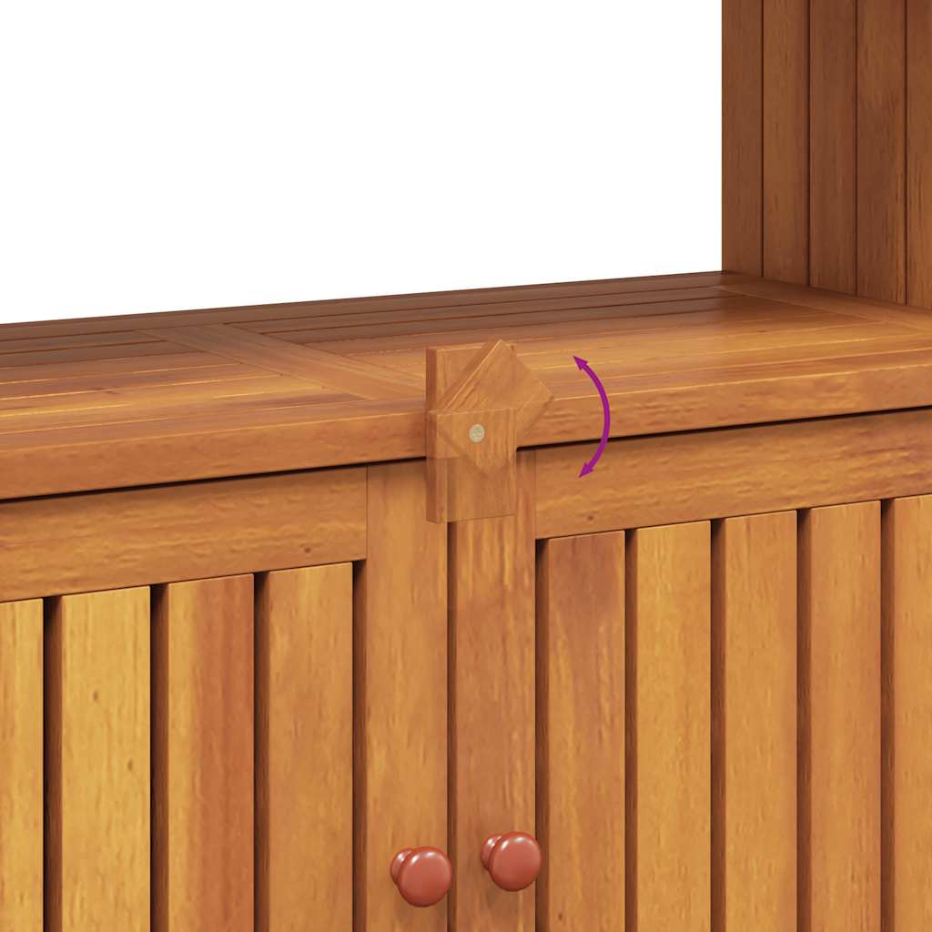 Tuinwandtafel 80x35x75 cm massief acaciahout is nu te koop bij PeponiXL, paradijselijk wonen!