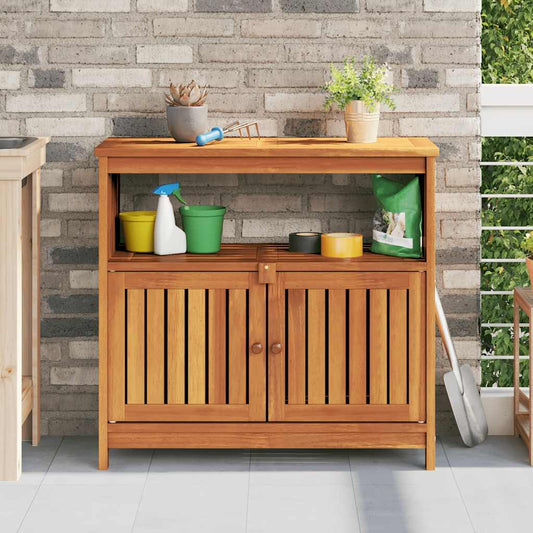 Tuinwandtafel 80x35x75 cm massief acaciahout is nu te koop bij PeponiXL, paradijselijk wonen!