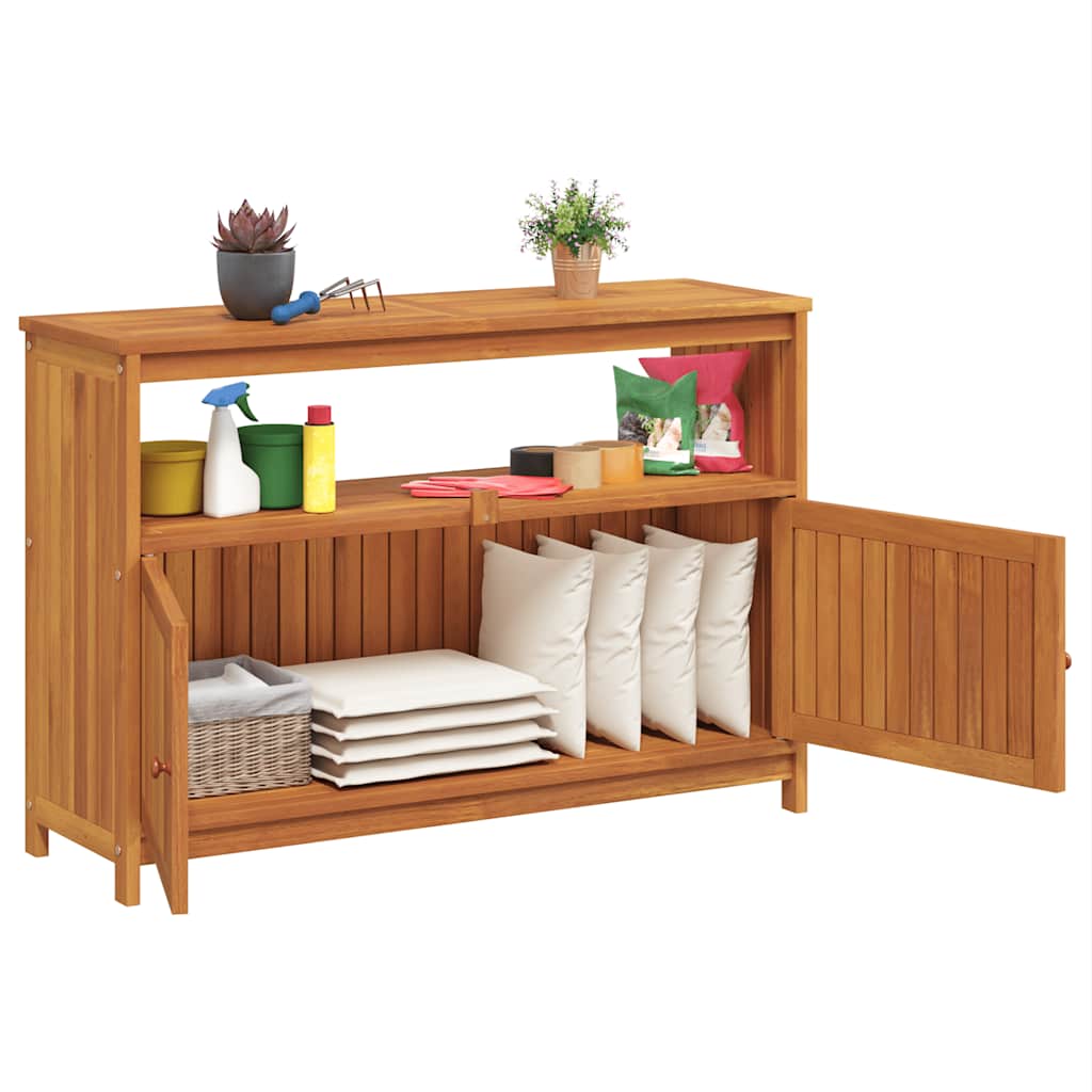 Tuinwandtafel 110x35x75 cm massief acaciahout is nu te koop bij PeponiXL, paradijselijk wonen!