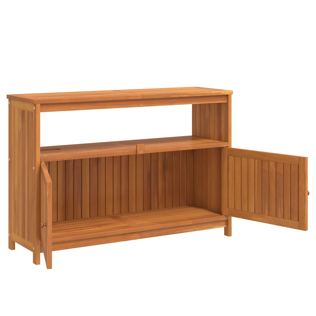 Tuinwandtafel 110x35x75 cm massief acaciahout is nu te koop bij PeponiXL, paradijselijk wonen!