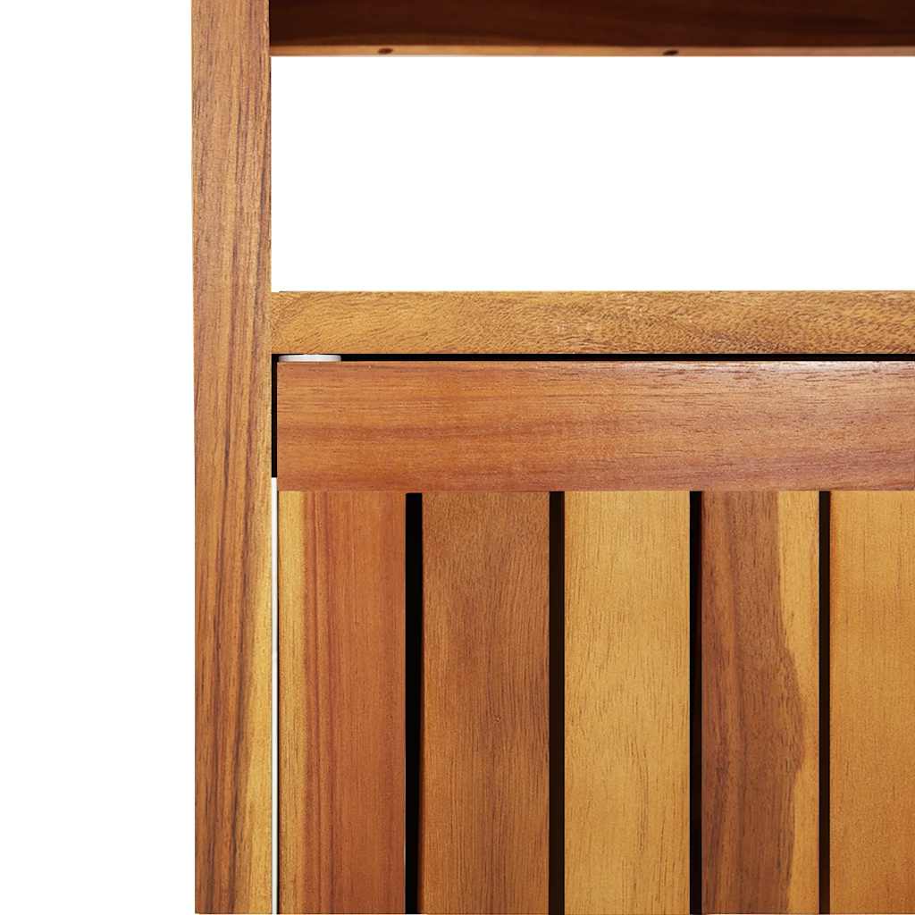 Tuinwandtafel 110x35x75 cm massief acaciahout is nu te koop bij PeponiXL, paradijselijk wonen!