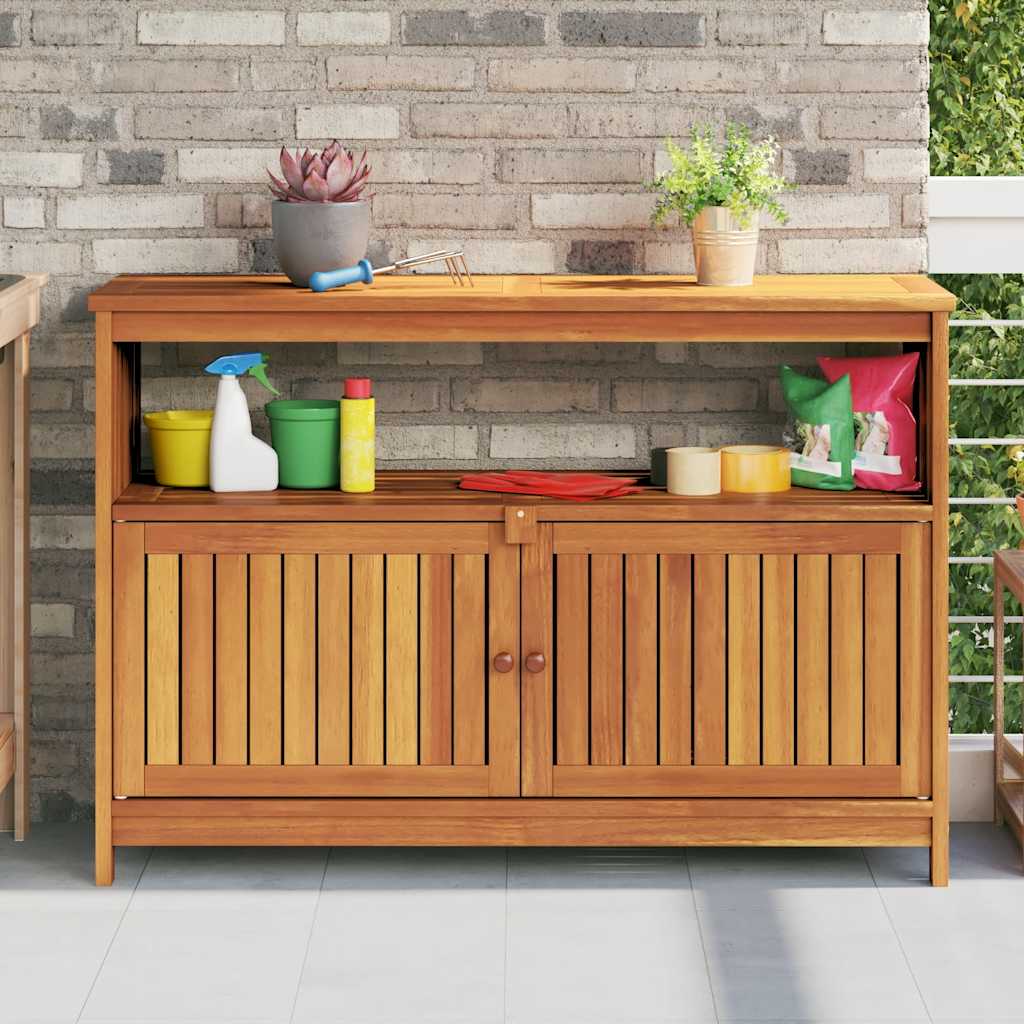 Tuinwandtafel 110x35x75 cm massief acaciahout is nu te koop bij PeponiXL, paradijselijk wonen!