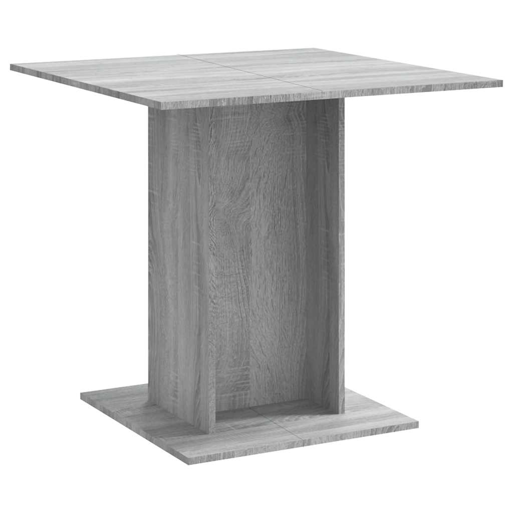Eettafel 80x80x75 cm bewerkt hout grijs sonoma eikenkleurig is nu te koop bij PeponiXL, paradijselijk wonen!