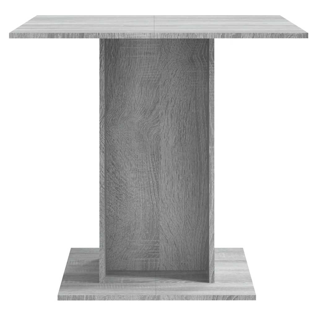 Eettafel 80x80x75 cm bewerkt hout grijs sonoma eikenkleurig is nu te koop bij PeponiXL, paradijselijk wonen!
