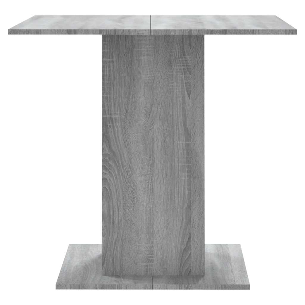Eettafel 80x80x75 cm bewerkt hout grijs sonoma eikenkleurig is nu te koop bij PeponiXL, paradijselijk wonen!