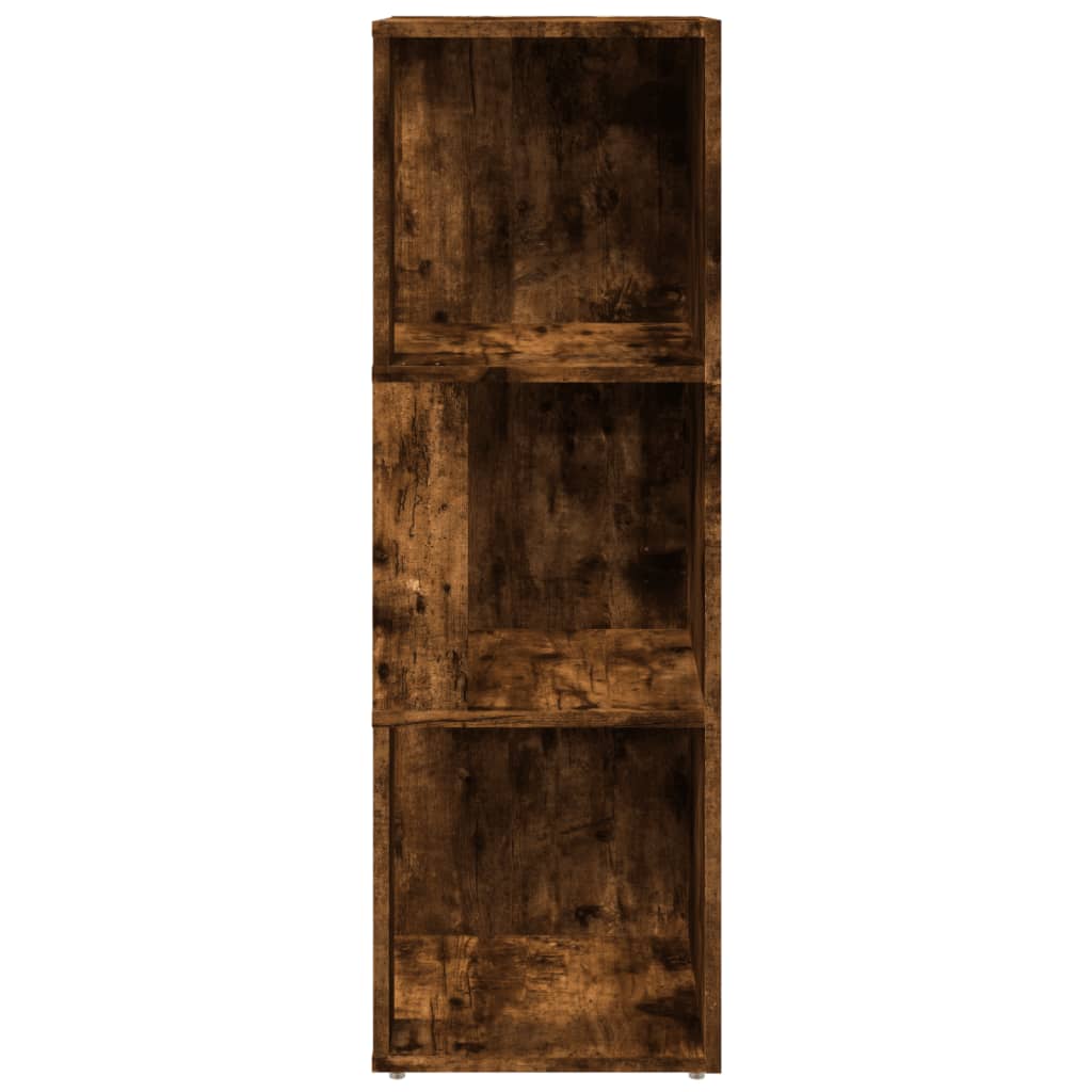 Hoekkast 33x33x100 cm bewerkt hout gerookt eikenkleurig is nu te koop bij PeponiXL, paradijselijk wonen!
