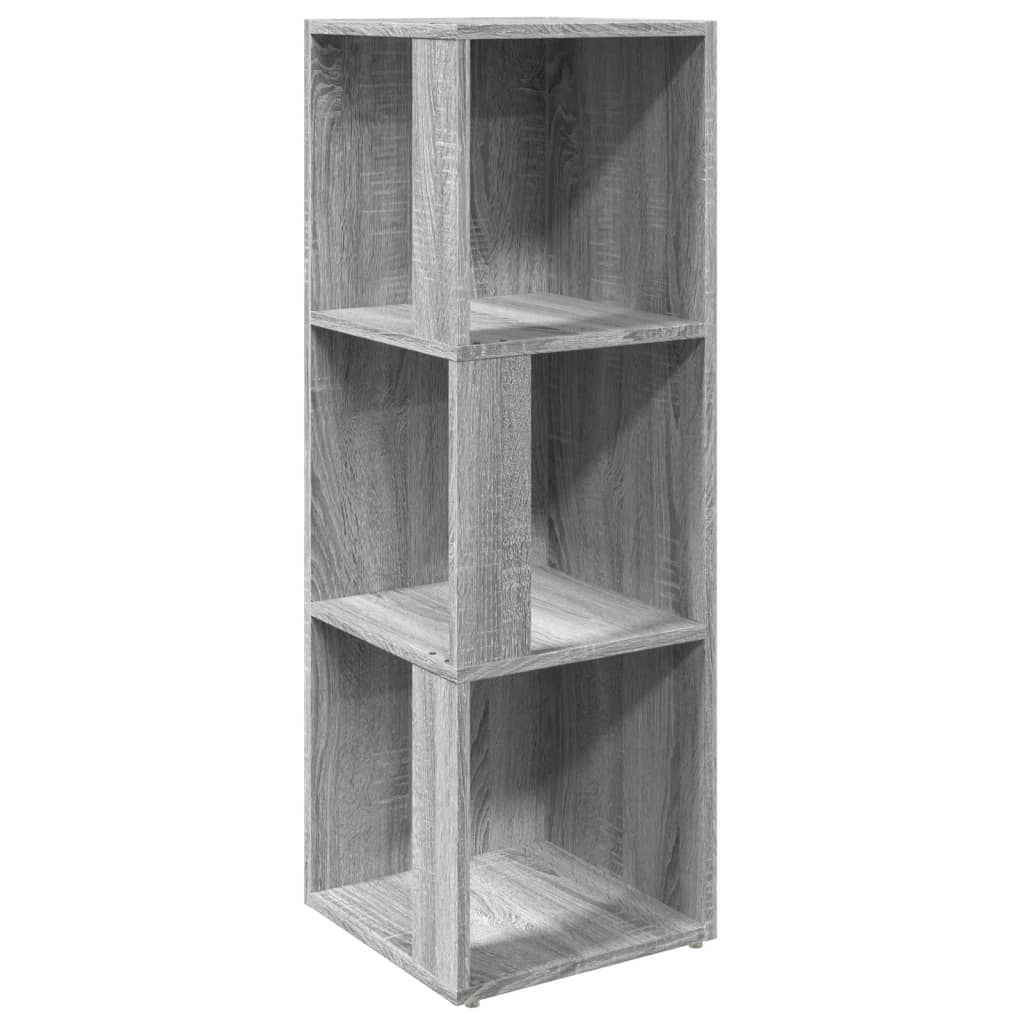 Hoekkast 33x33x100 cm bewerkt hout grijs sonoma eikenkleurig is nu te koop bij PeponiXL, paradijselijk wonen!