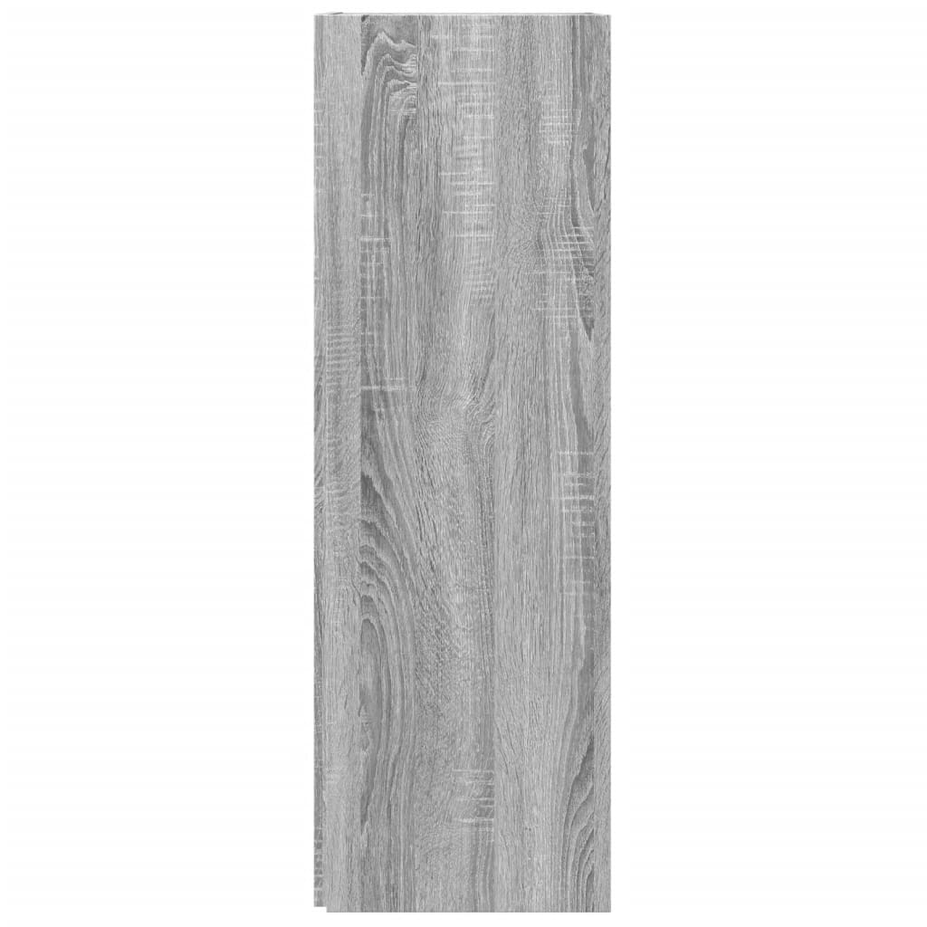 Hoekkast 33x33x100 cm bewerkt hout grijs sonoma eikenkleurig is nu te koop bij PeponiXL, paradijselijk wonen!