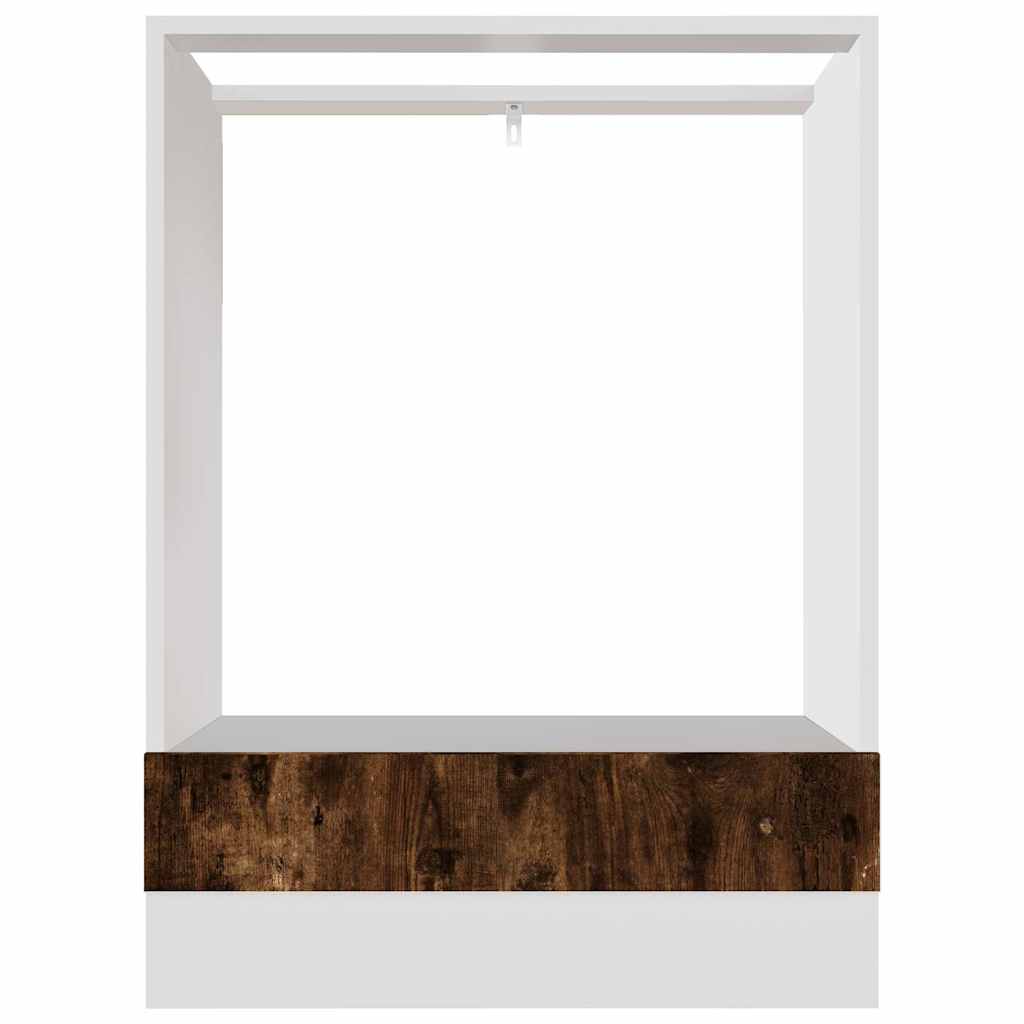 Ovenkast Lyon 60x46x81,5 cm bewerkt hout gerookt eikenkleurig is nu te koop bij PeponiXL, paradijselijk wonen!