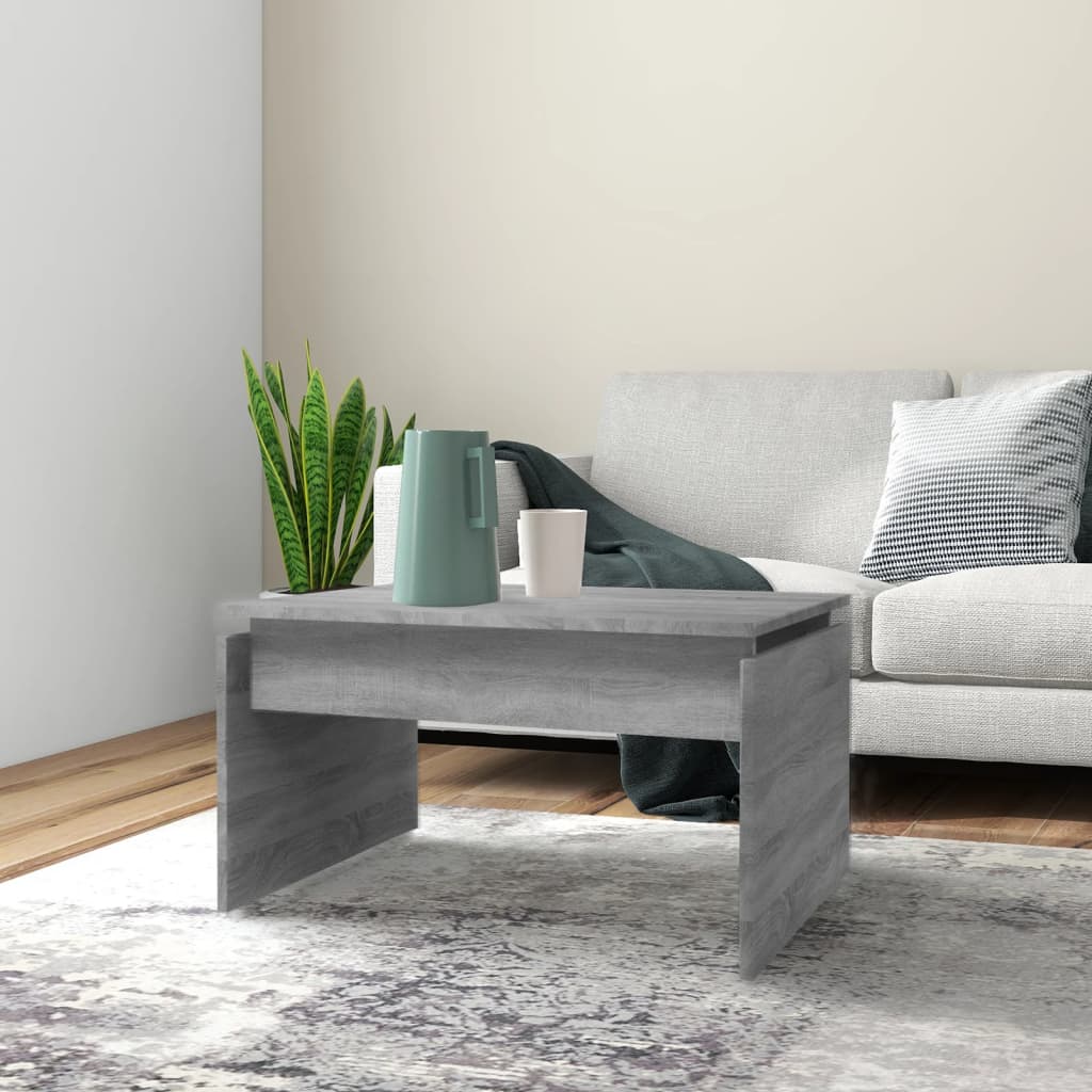 Salontafel 68x50x38 cm bewerkt hout grijs sonoma eiken is nu te koop bij PeponiXL, paradijselijk wonen!
