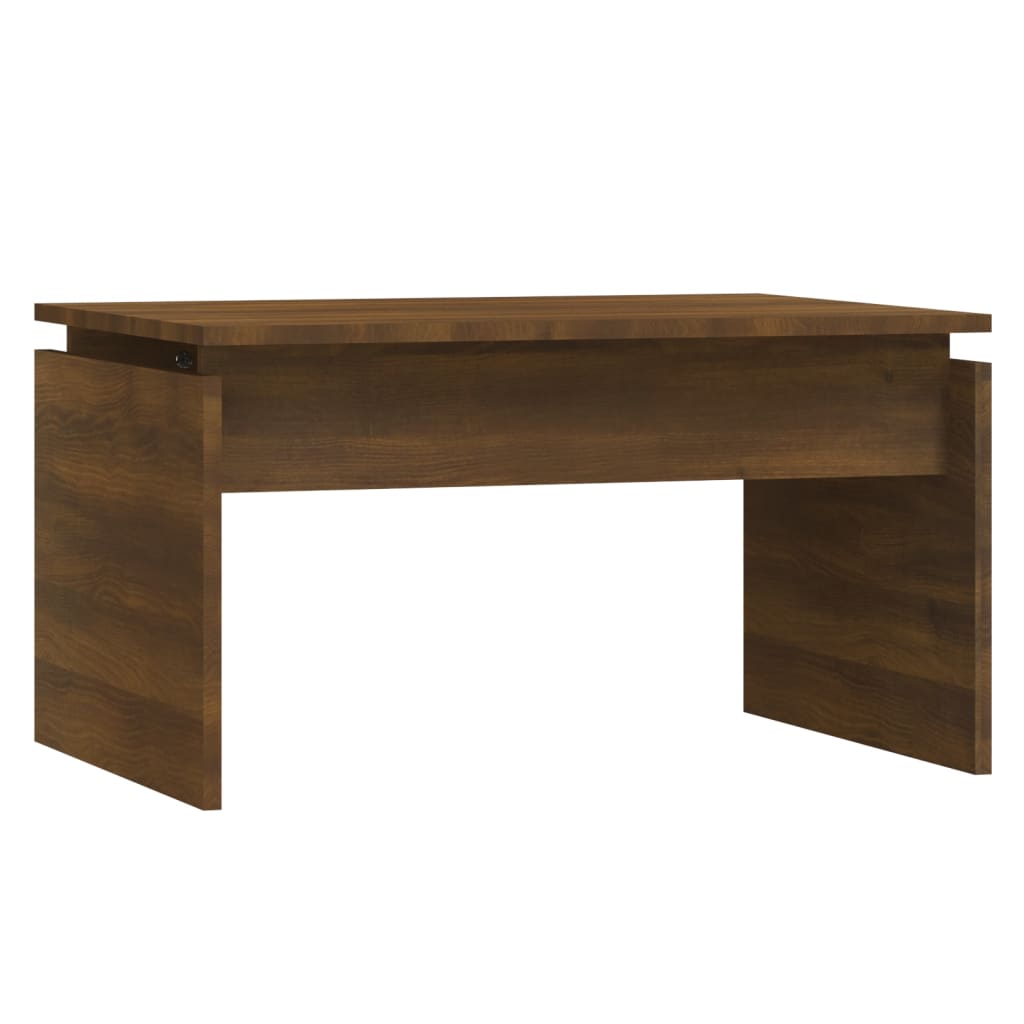 Salontafel 68x50x38 cm bewerkt hout bruin eikenkleur is nu te koop bij PeponiXL, paradijselijk wonen!